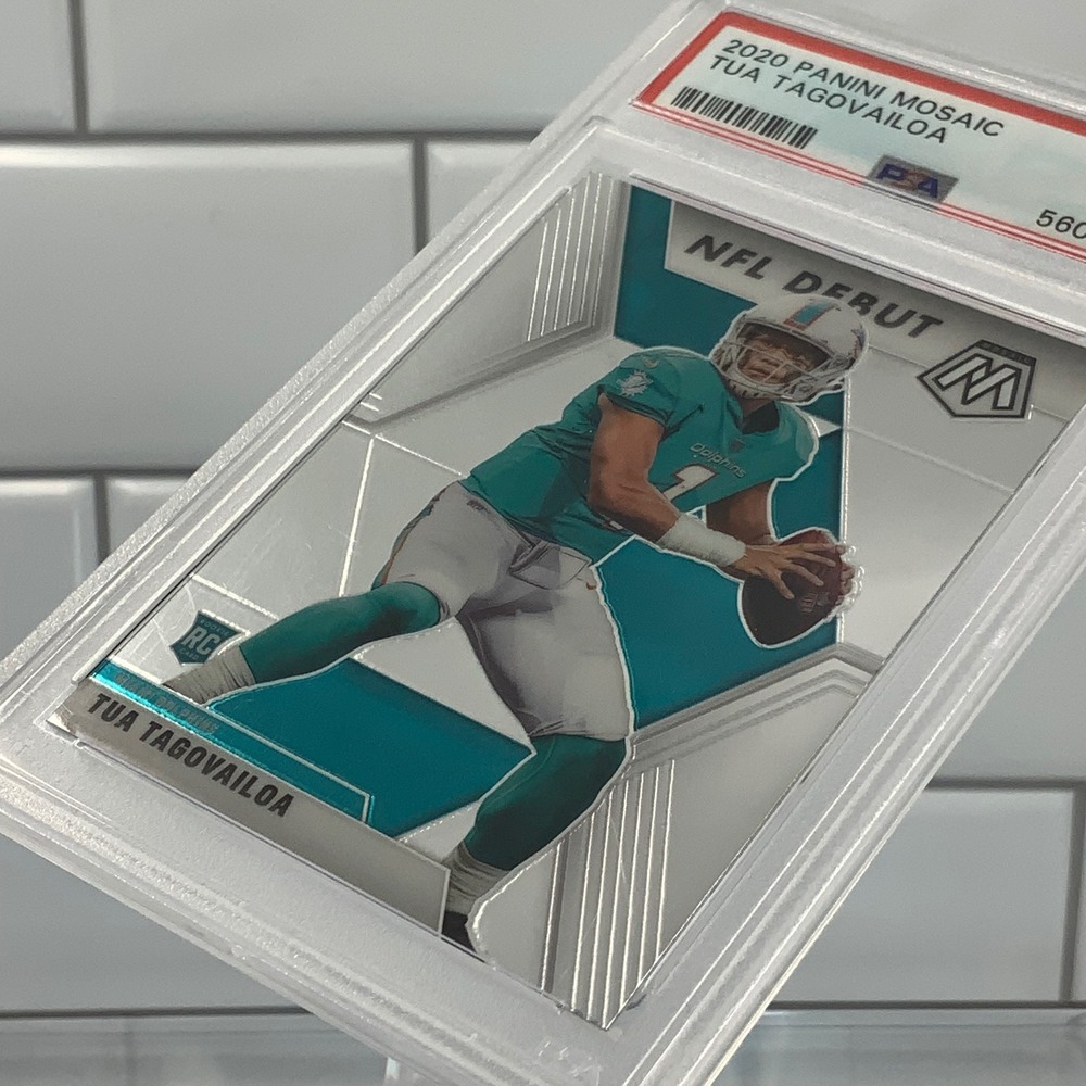 Panini Mosaic 2020 Tua Tagovailoa #262 PSA 9 Mint - Picture 4 of 6